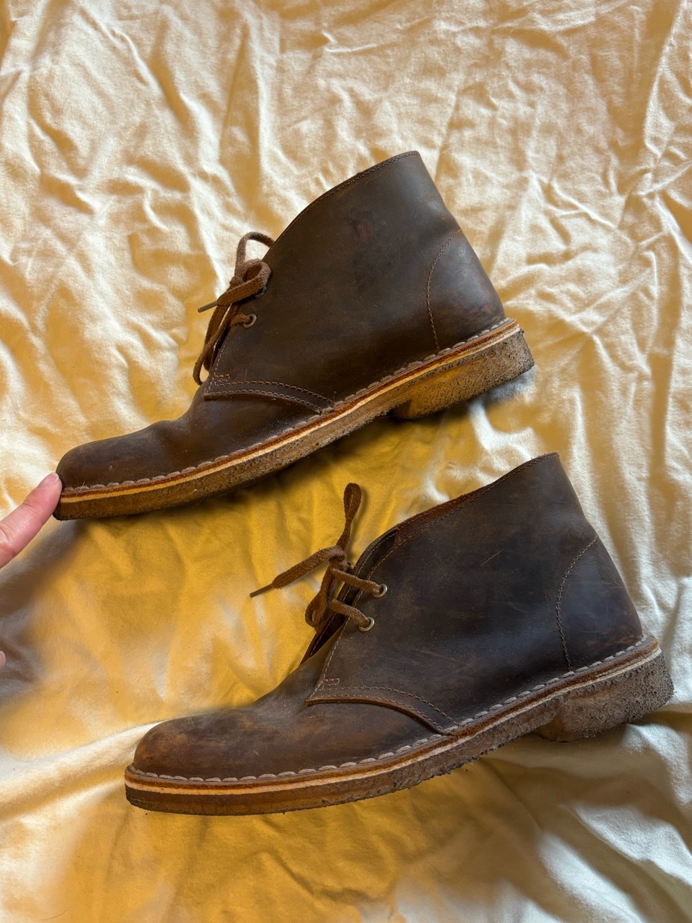Clarks Original Desert Boot Chukka in Brown Leather, Women’s Size 7.5
